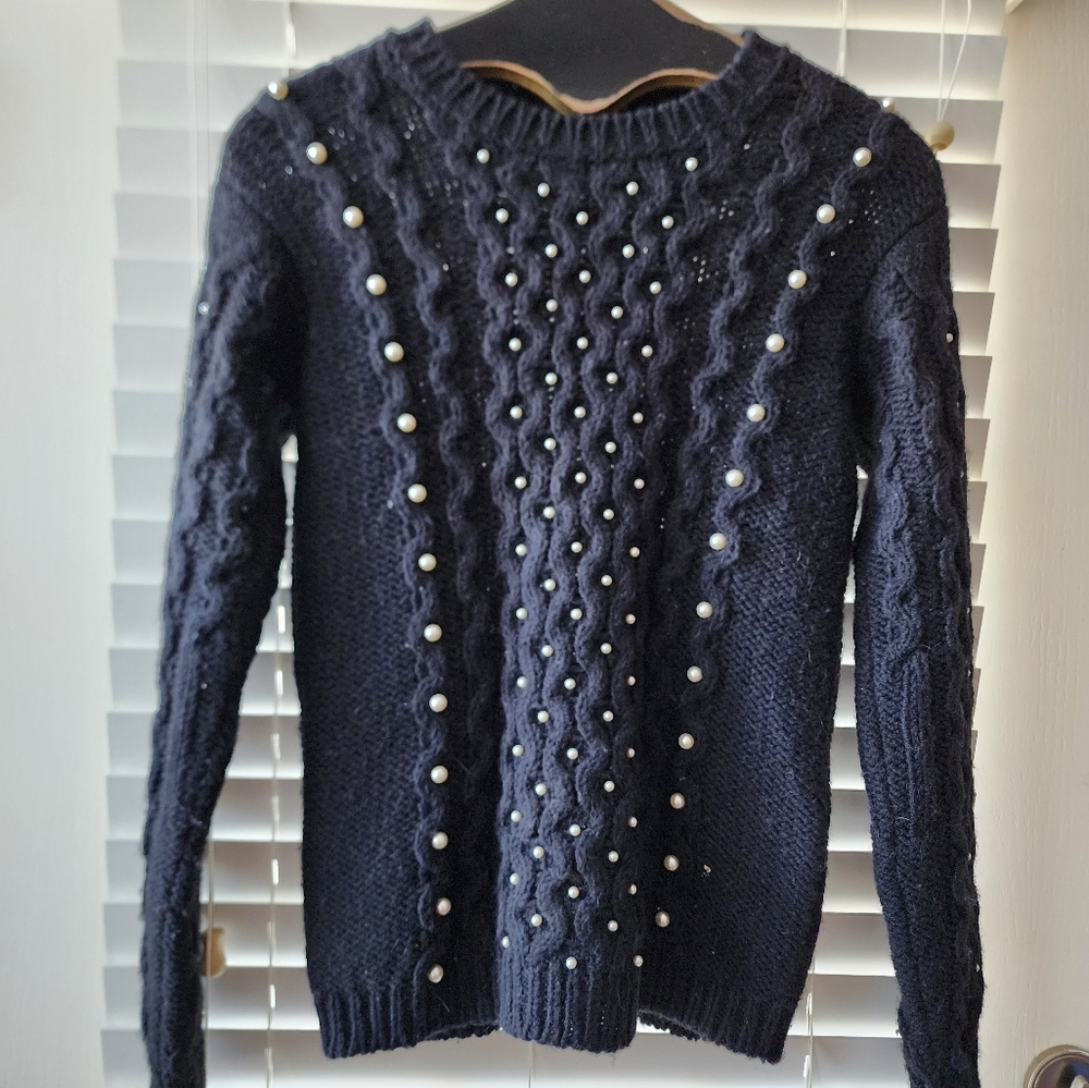 Ermanno Scervino Womens Alpaca Wool Beaded 42 10 M L